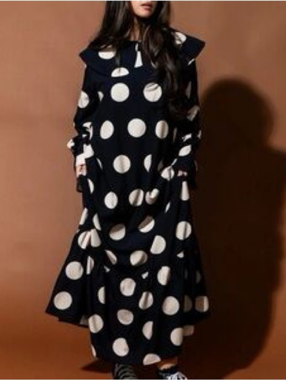 New! Dressed in LALA Doing What I Damn Well Please Polka Dot Maxi Dress - S - Picture 3 of 8